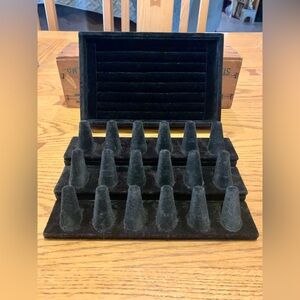 Black Velvet Ring Display Trays